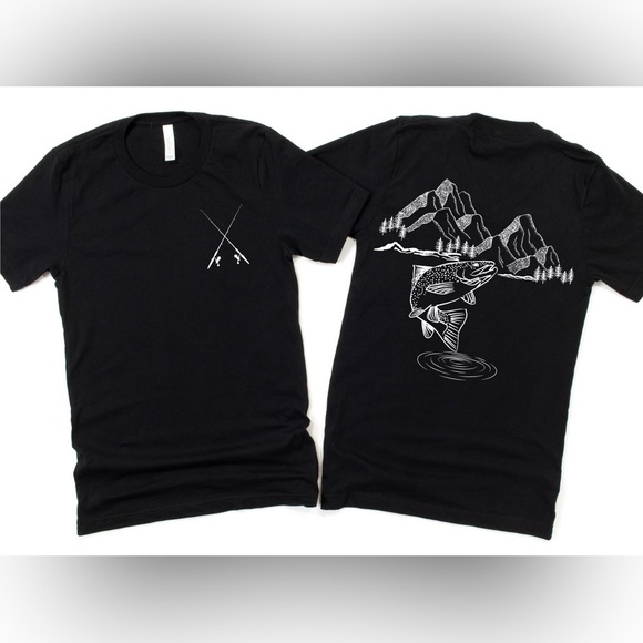 Bella Canvas Tops - handmade | Unisex Trout Fishing Tee